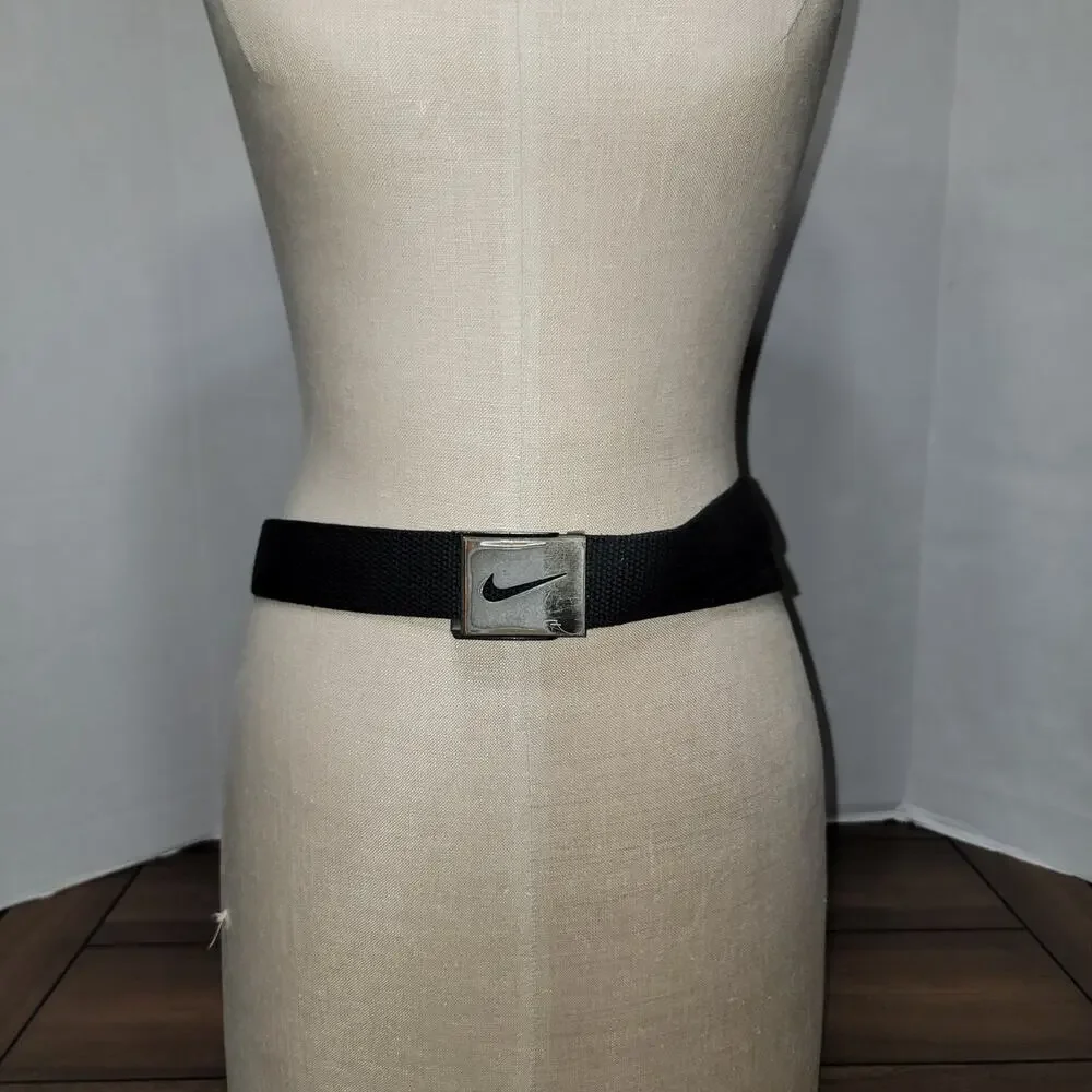 Nike Black Fabric Belt 48.5